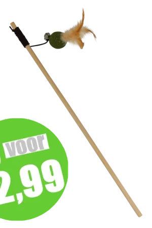 Jack & Vanilla Herbals Kattenkruid Teaser Met Bal & Veer 40 cm Rechtstreeks Van De Fabrikant